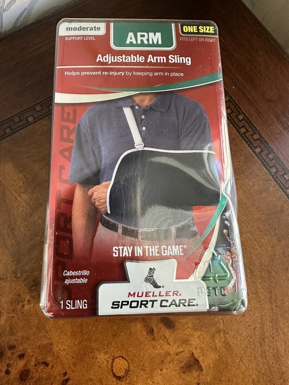 Mueller Arm Sling, Adjustable, Sport Care, Moderate, OSFM - Blue # 4601